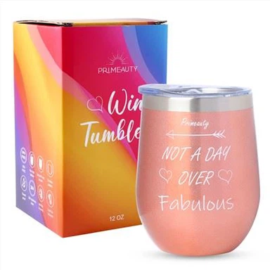 Винный стакан из нержавеющей стали с крышкой и соломинкой