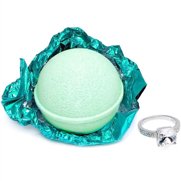 bath bombs with rings in them
